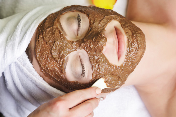 Mom having facial