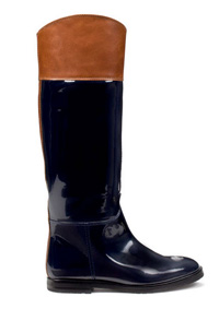 Zara patent leather boot
