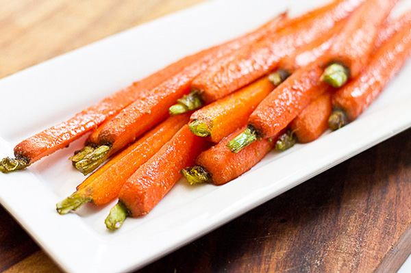 Carrots Spiced with Fresh Ginger, Cumin and Chili