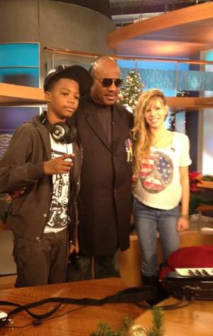 Astro, Stevie Wonder and Drew