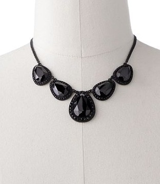 black bead necklace