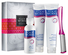 Avon Foot Works Berry Mint Collectio