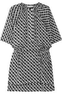Diane von Furstenberg style in black and white chain link print (net-a-porter.com, $200)