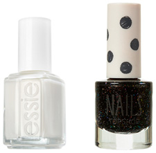 Black and white nail polish colors