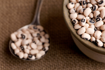 Bowl of black eyed peas