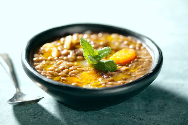 Bowl of lentil soup