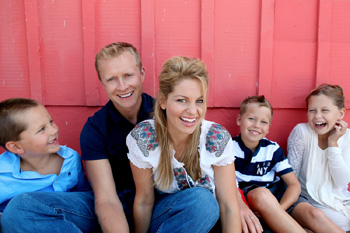 Candace Cameron Bure and family