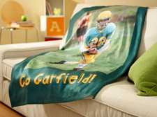 Custom photo blanket