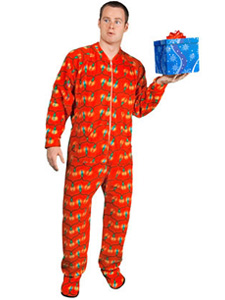 Christmas Lights Footed Pajamas
