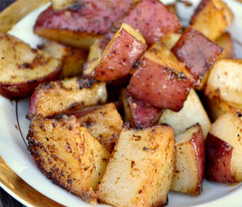 Greek roasted potatoes