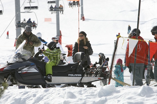 Heidi Klum spends Christmas in Aspen.