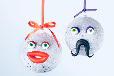 His and Her handmade ornaments