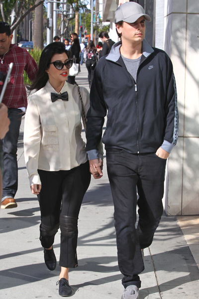 Pregnant Kourtney Kardashian and Scott Disick