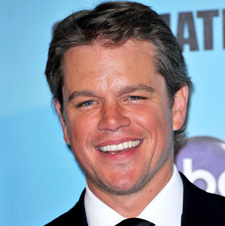 Matt Damon laughing