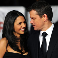 Matt Damon and wife Luciana