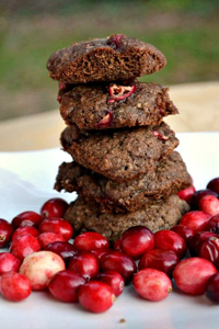 Marbled chocolate cranberry cookies