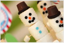marshmallow snowmen village