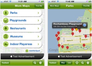Mom Maps app