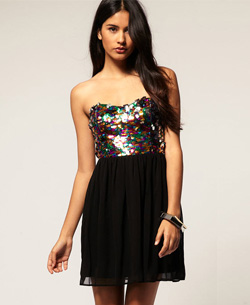 Rare Dress with Multi Sequin Bustier
