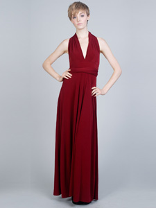 rich red maxi dress