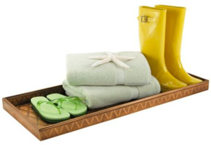 Classic copper boot tray