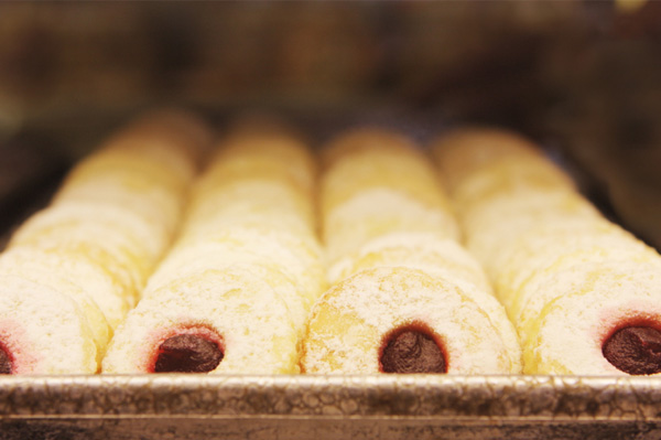 Sugarplum fruit butter thumbprint cookie