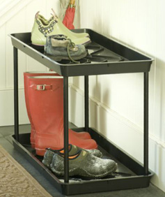 Two-tier boot tray