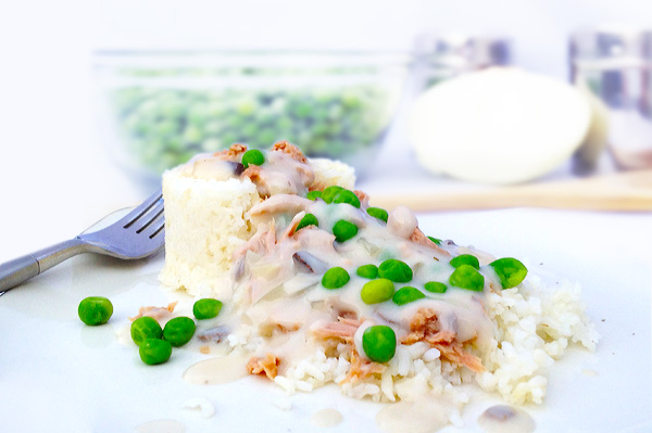 tuna skillet with rice and peas