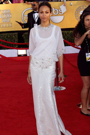 SAG Awards Worst Dressed -- Zoe Saldana