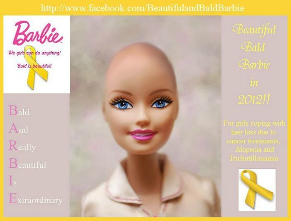 Beautiful and BALD BARBIE Facebook campaign