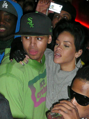 Chris Brown and Rihanna party together in Hollywood