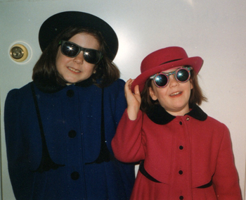 The author, Chrissy (right), with her older sister, Kim.