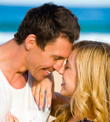 Couple on beach vacation