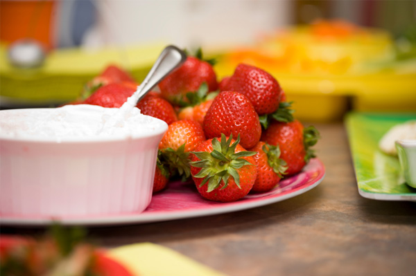 Fast fruit dip