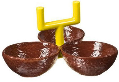 Football condiment holder