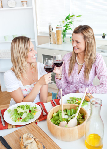 Friends having lunch