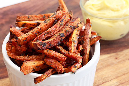 Sweet potato carrot fries