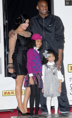 Kobe Bryant and family