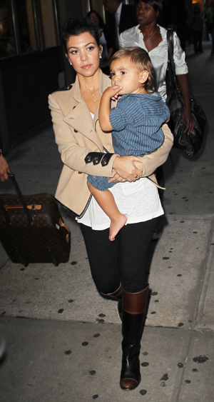 Kourtney Kardashian and Mason