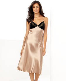 Embroidered Velour Cup Gown