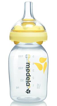 Medela Calma nipple and bottle