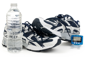 Pedometer and running shoes