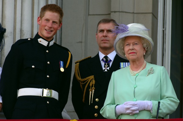 Prince Harry Prince Andrew Queen Elizabeth