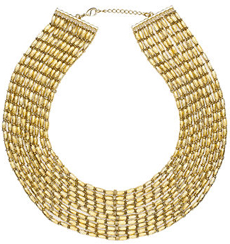 Gold statement necklace