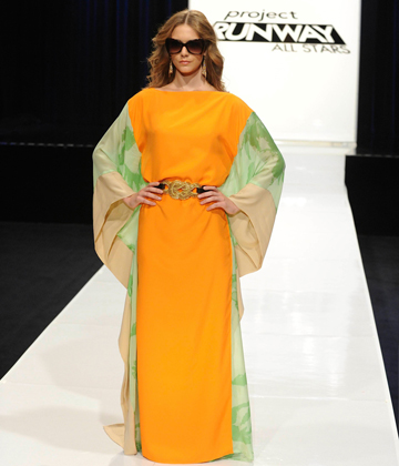Project Runway -- Steal the look Episode 4 -- Mondo's orange dress