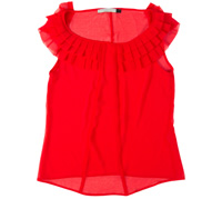 Red blouse
