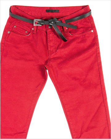 Red jeans
