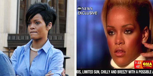 Rihanna's hair color change