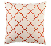 Moroccan-inspired embroidered pillow