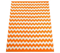 Zigzag printed rug